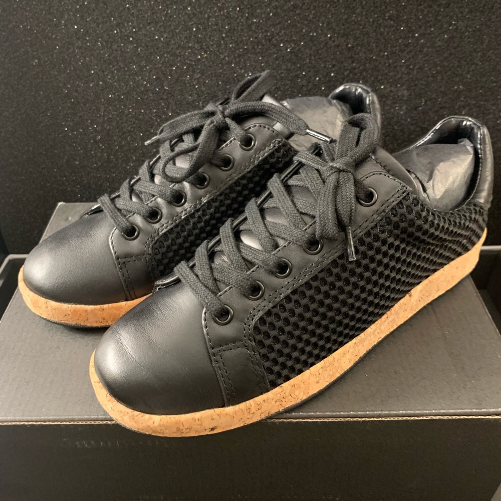 Marc Fisher Renae Shoe, Cork Midsole, Size 5 Black